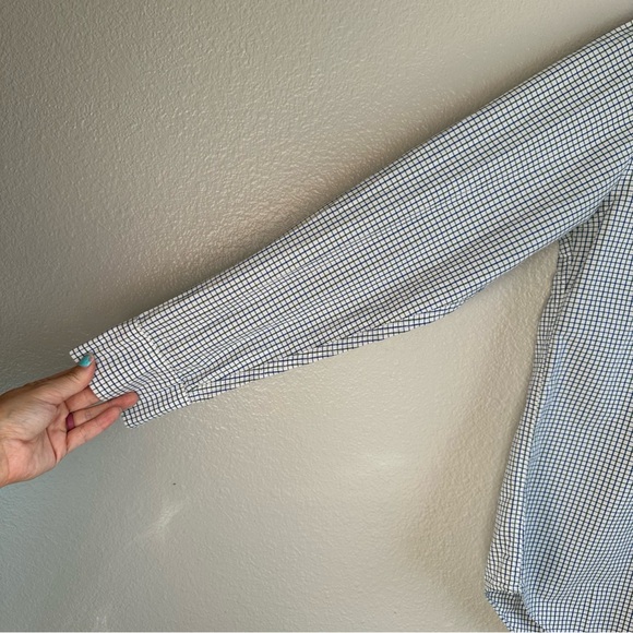 J Crew Blue Green Plaid Button Down Casual Long Sleeve Shirt Men’s Size Small - Picture 2 of 7